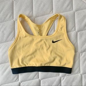 Pastel Yellow Nike Sports Bra
